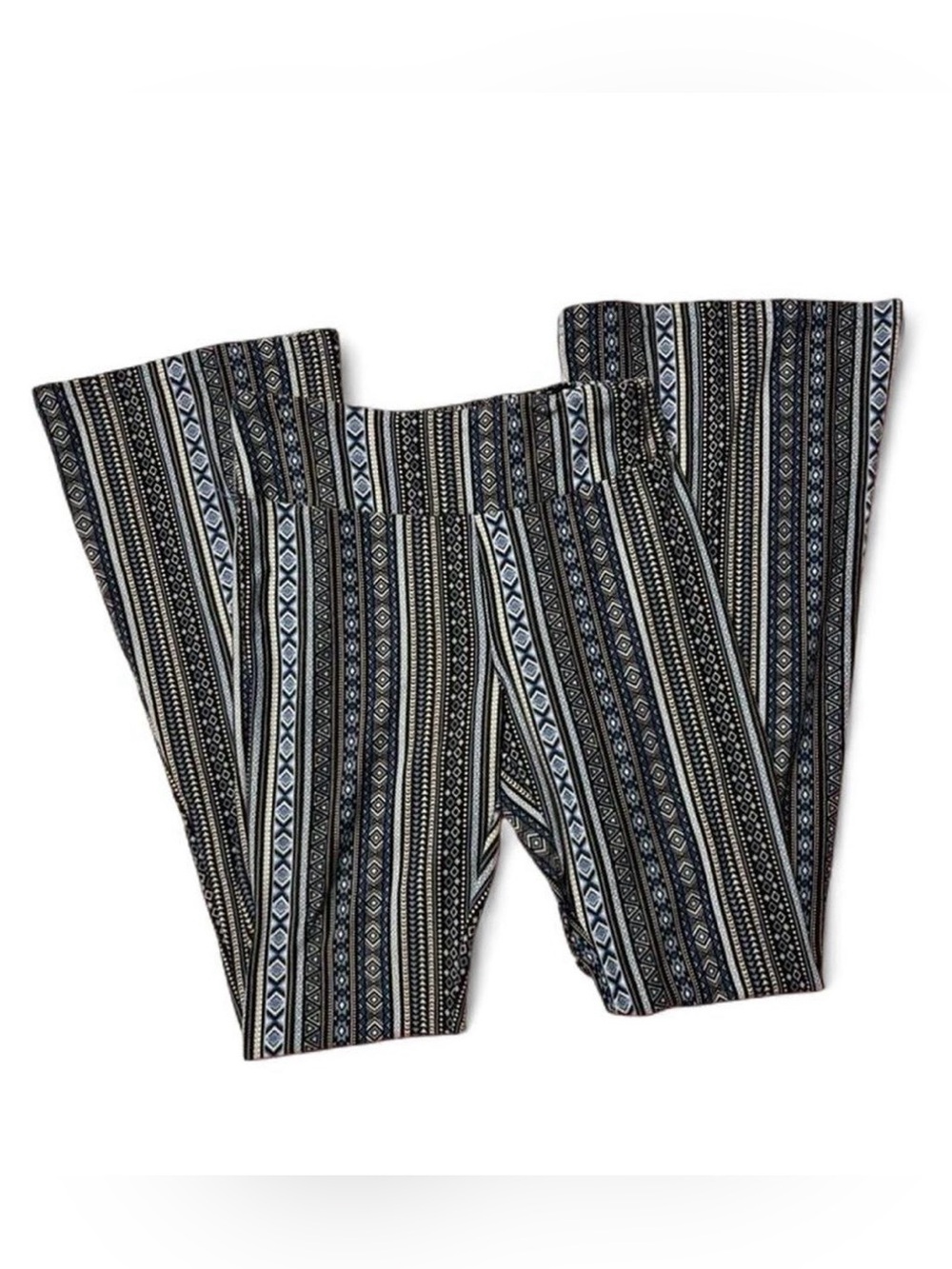 Blue No Boundaries Tribal Flare Pants